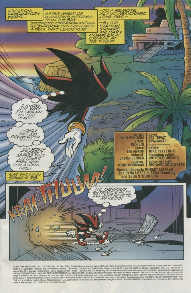 Sonic - Archie Adventure Series February 2006 Page 1